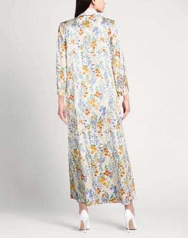 Woman Midi dress White Size 10 Silk, Elastane