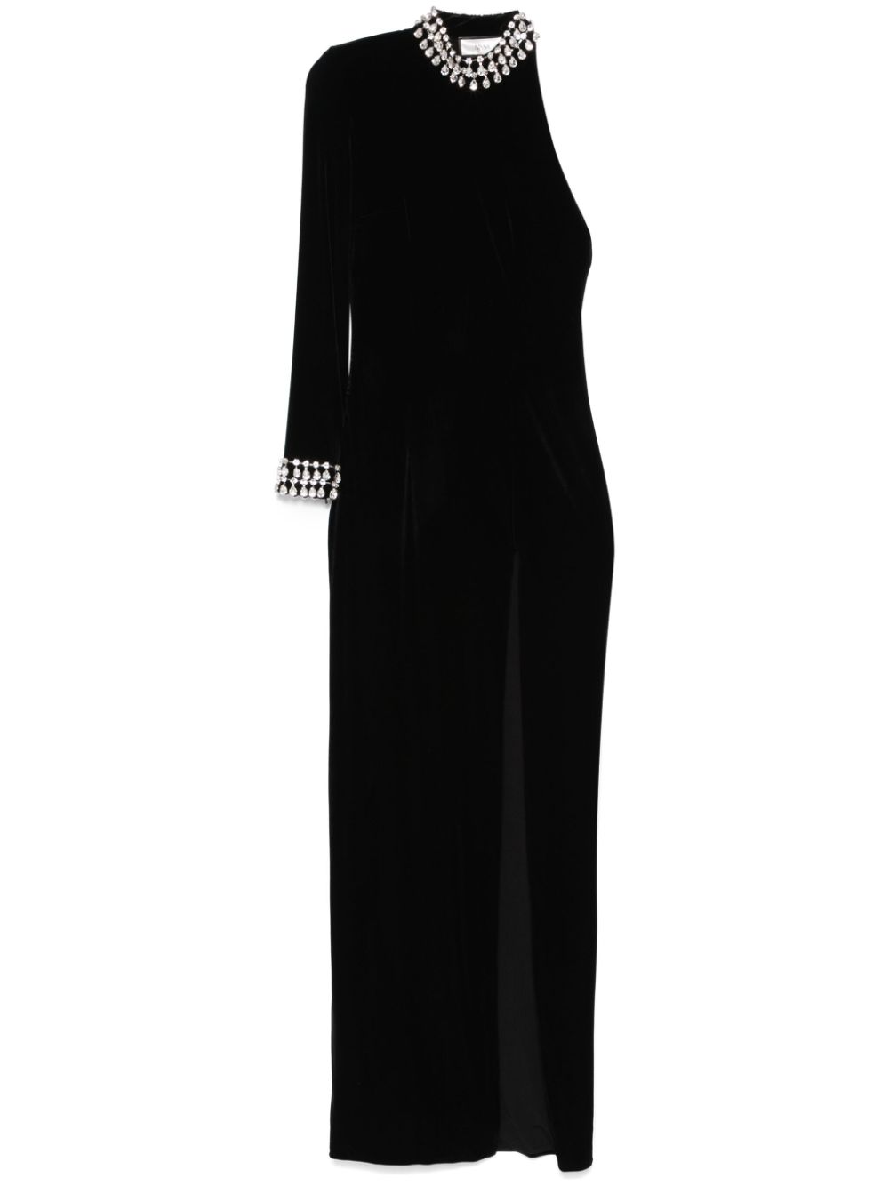 One-shoulder gown - Black