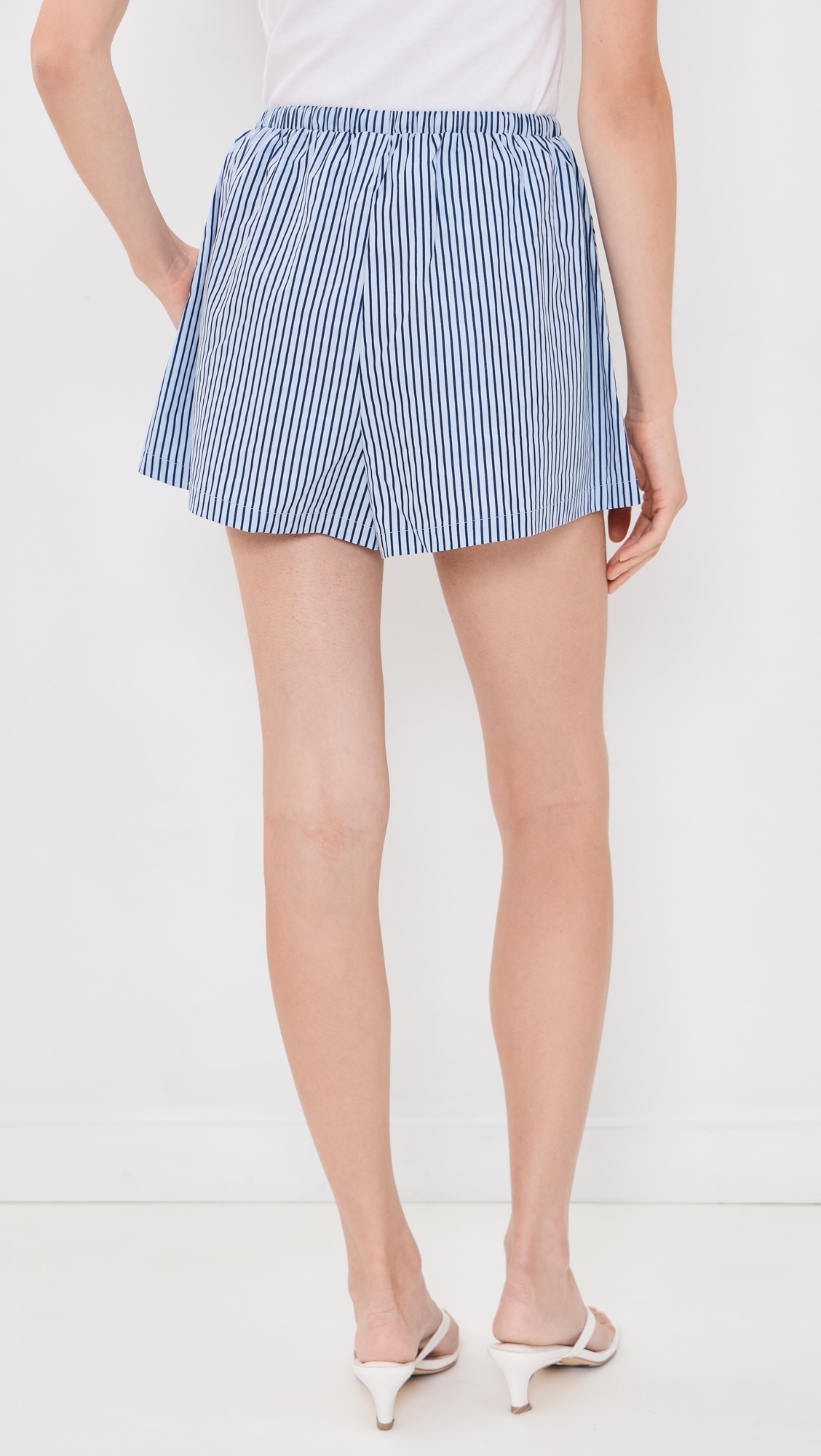 Annika Stripe Shorts Blue Stripe