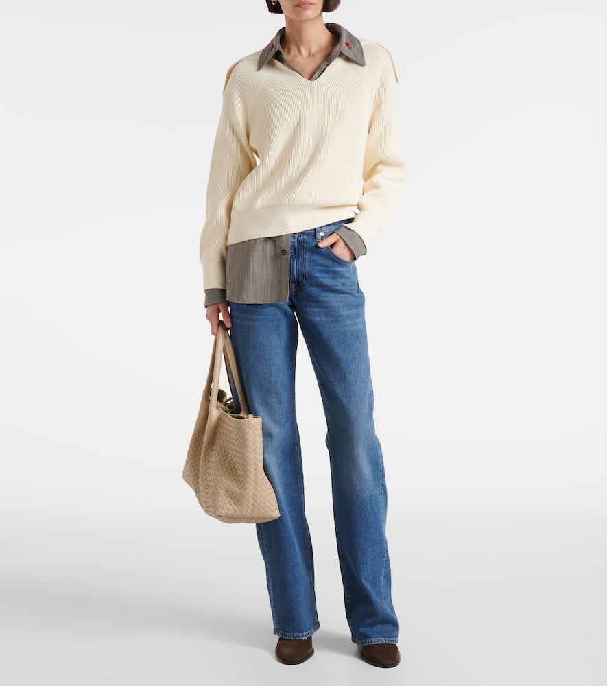 Tess high-rise straight jeans