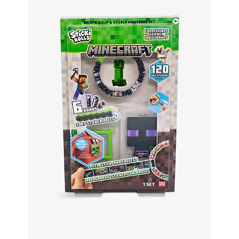Minecraft Sticker and Wristband Set