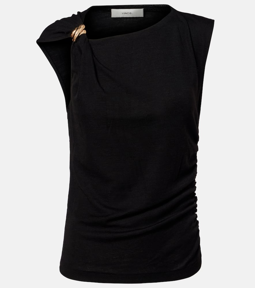Wool-blend top