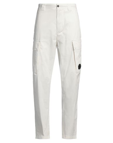 C. p. Company Man Pants White Size 32 Cotton, Elastane