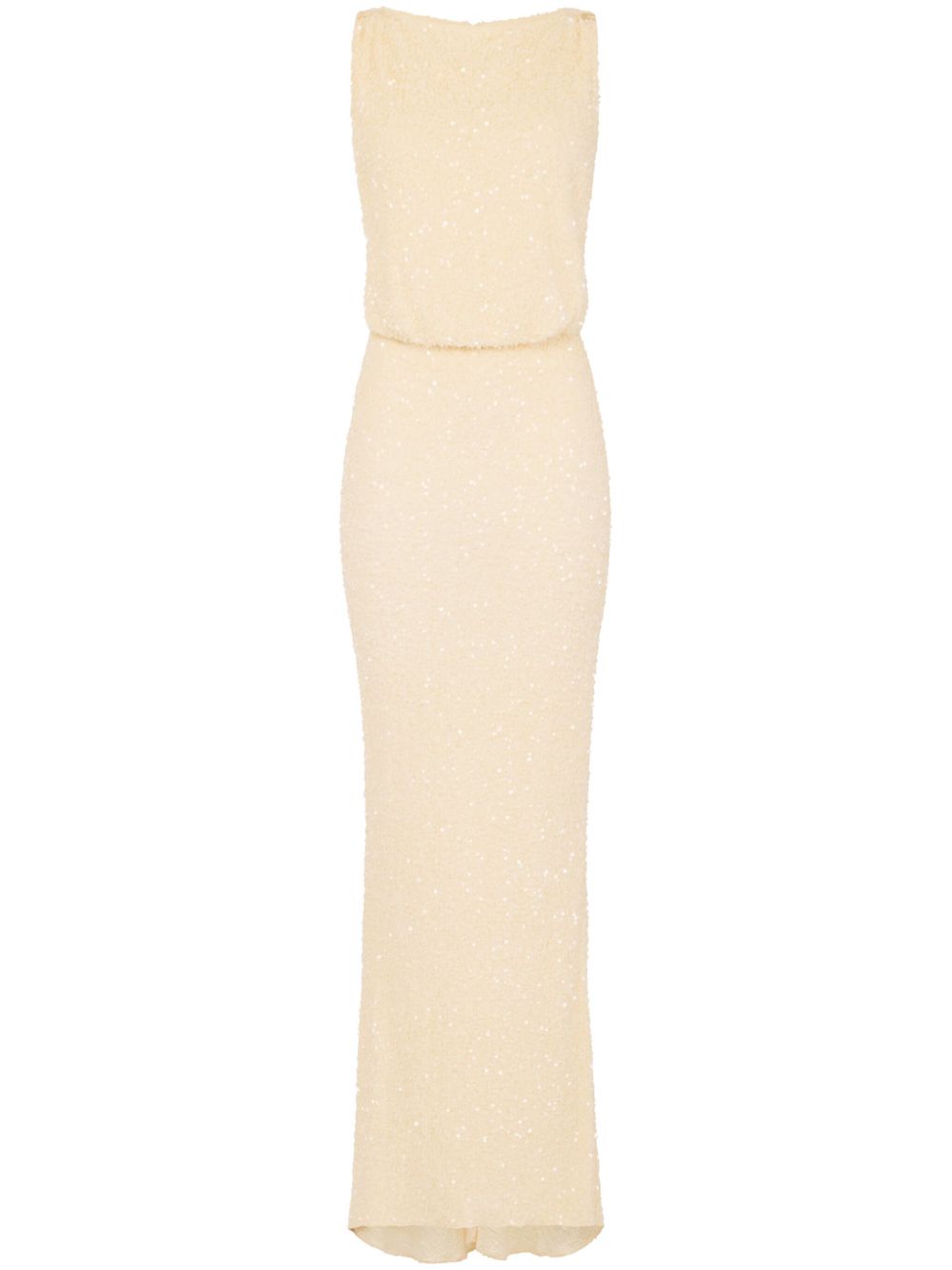 Sequinned gown - Yellow