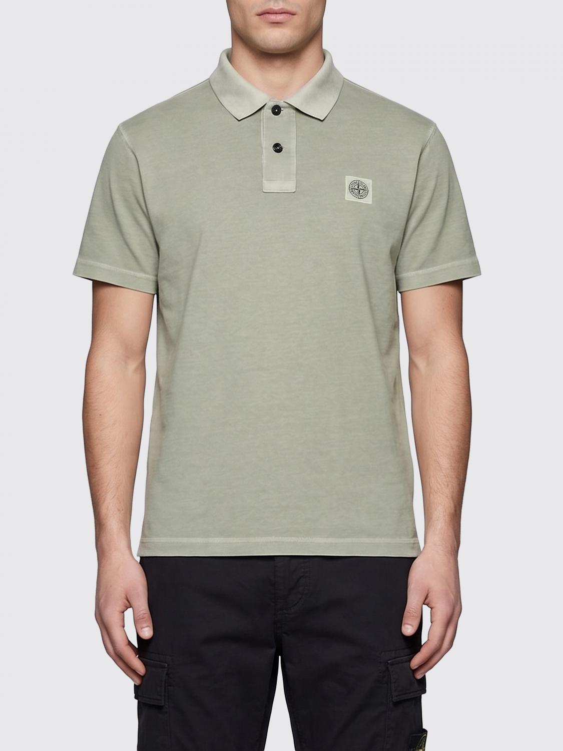 Polo Shirt Men color Sage