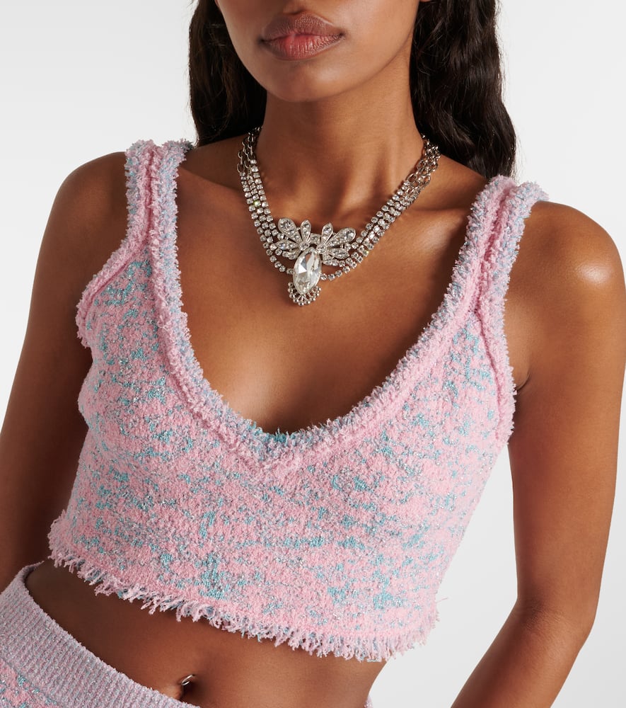 Tweed crop top