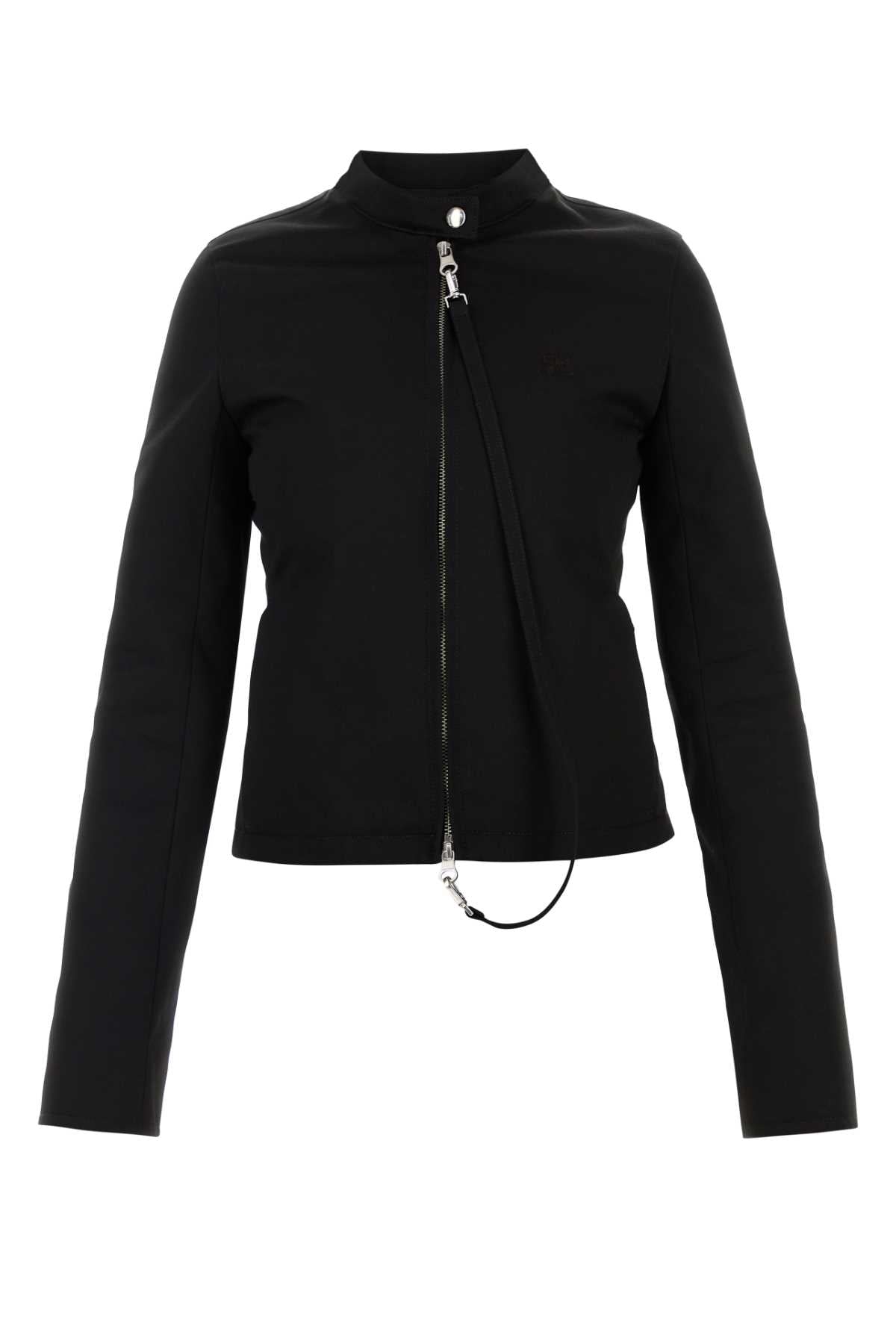 Courreges Polycotton Jacket — Black