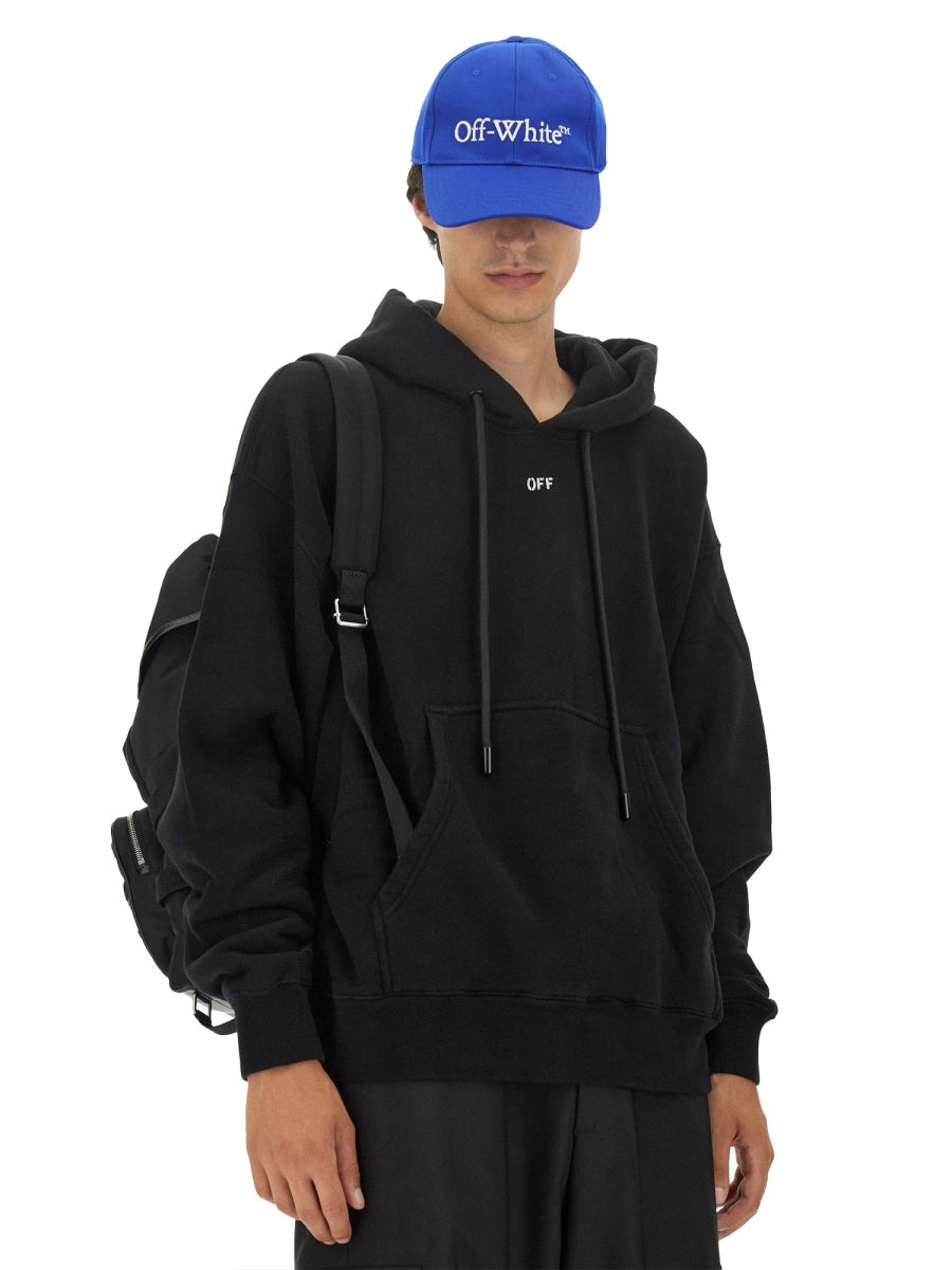 Off White Sweatshirt With Logo