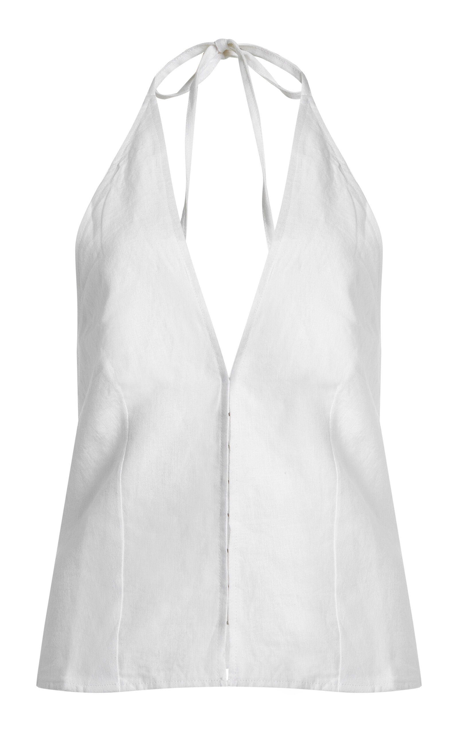 Close Linen Halter Top - Moda Operandi
