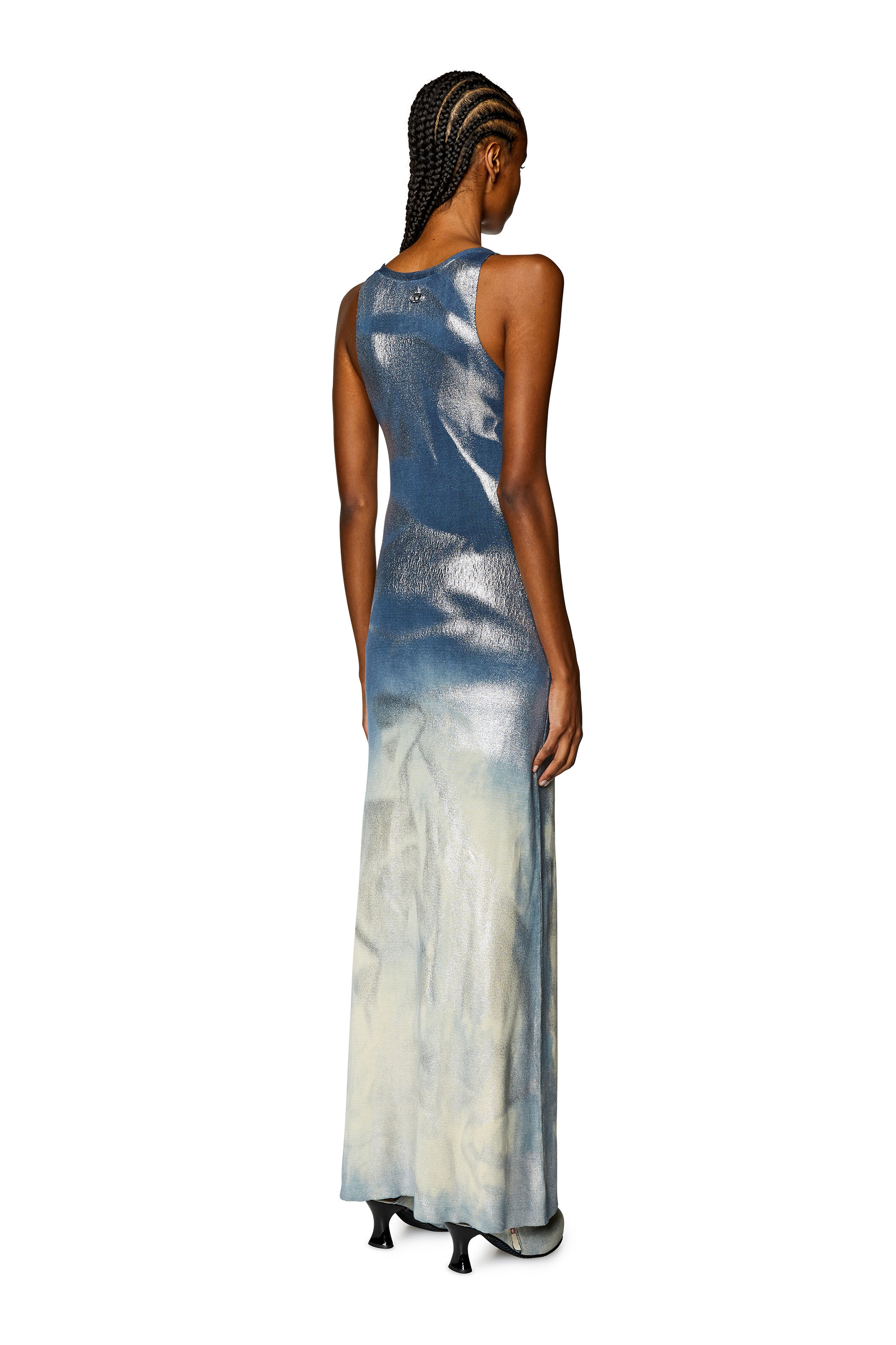V-neck Sleeveless Midi Dress