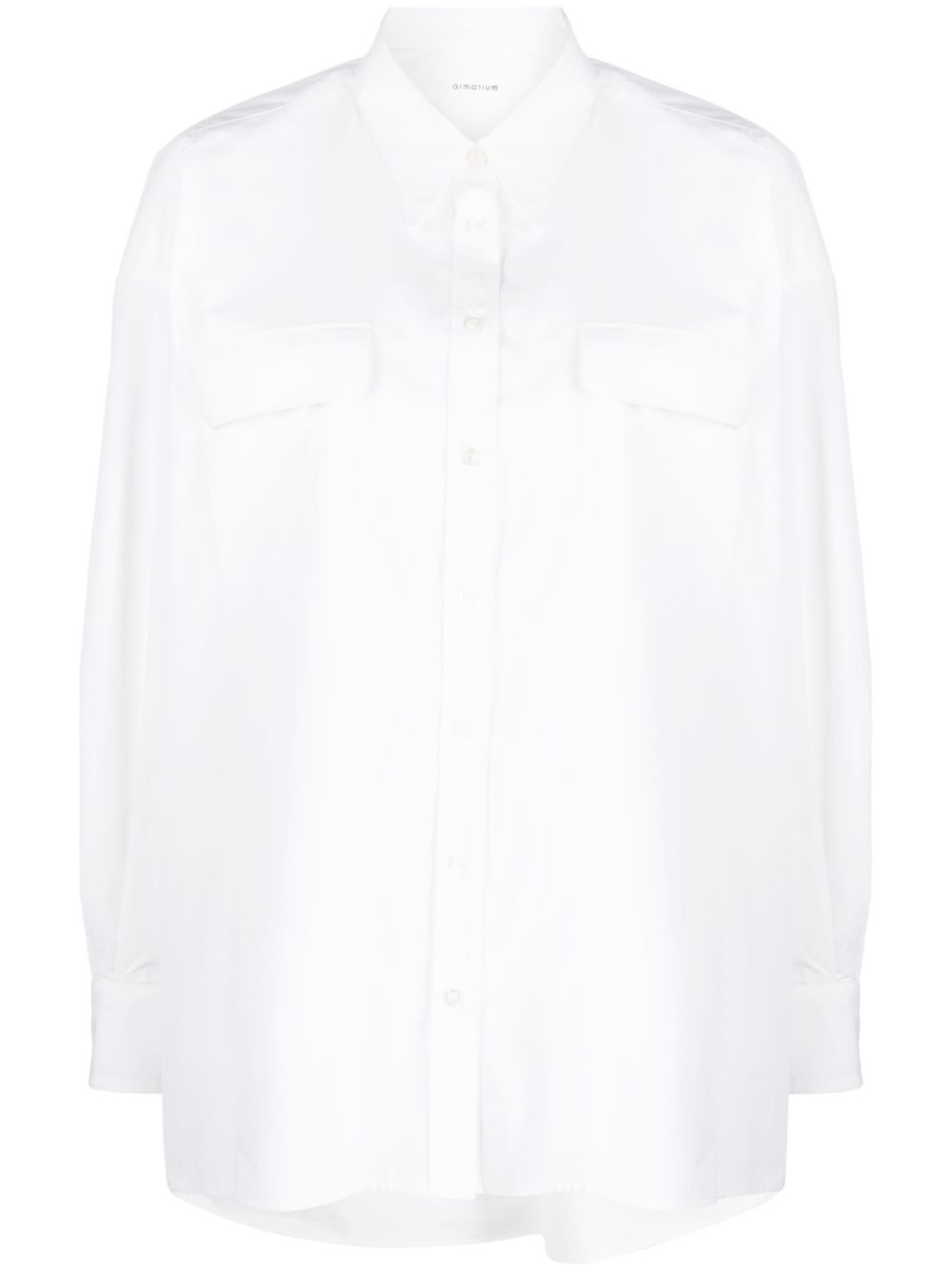 Oversized cotton shirt - White
