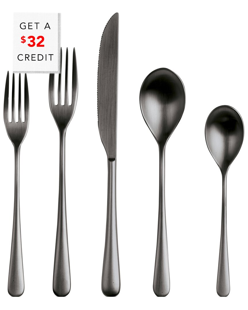 5Pc Neve Ice Flatware Set With $32 Credit