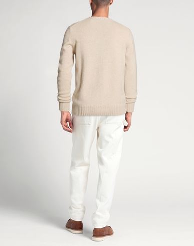 Man Sweater Sand Size 40 Cashmere
