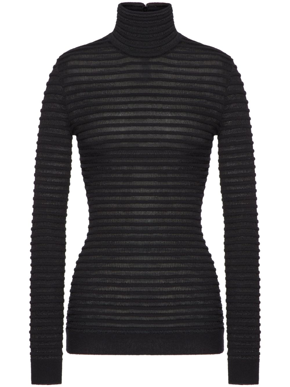 High-neck top - Black