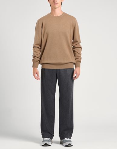 Man Sweater Camel Size 46 Wool, Cashmere, Viscose