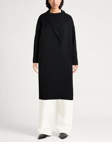 Woman Coat Black Size 4 Polyamide