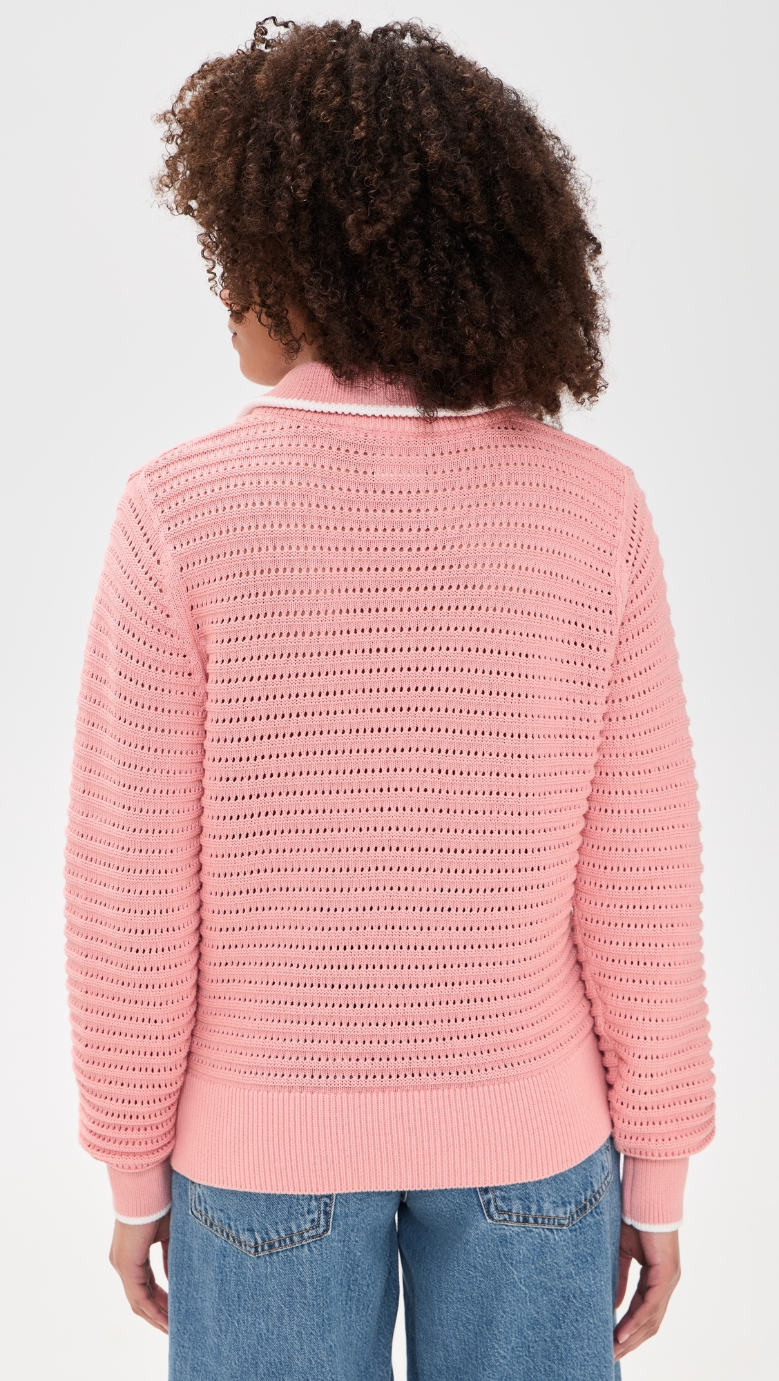 Morwenna Half Zip Knit Pullover Mellow Rose
