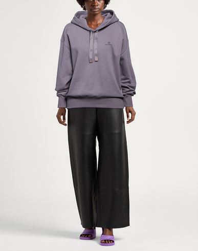 Woman Sweatshirt Taupe Size M Cotton, Polyester
