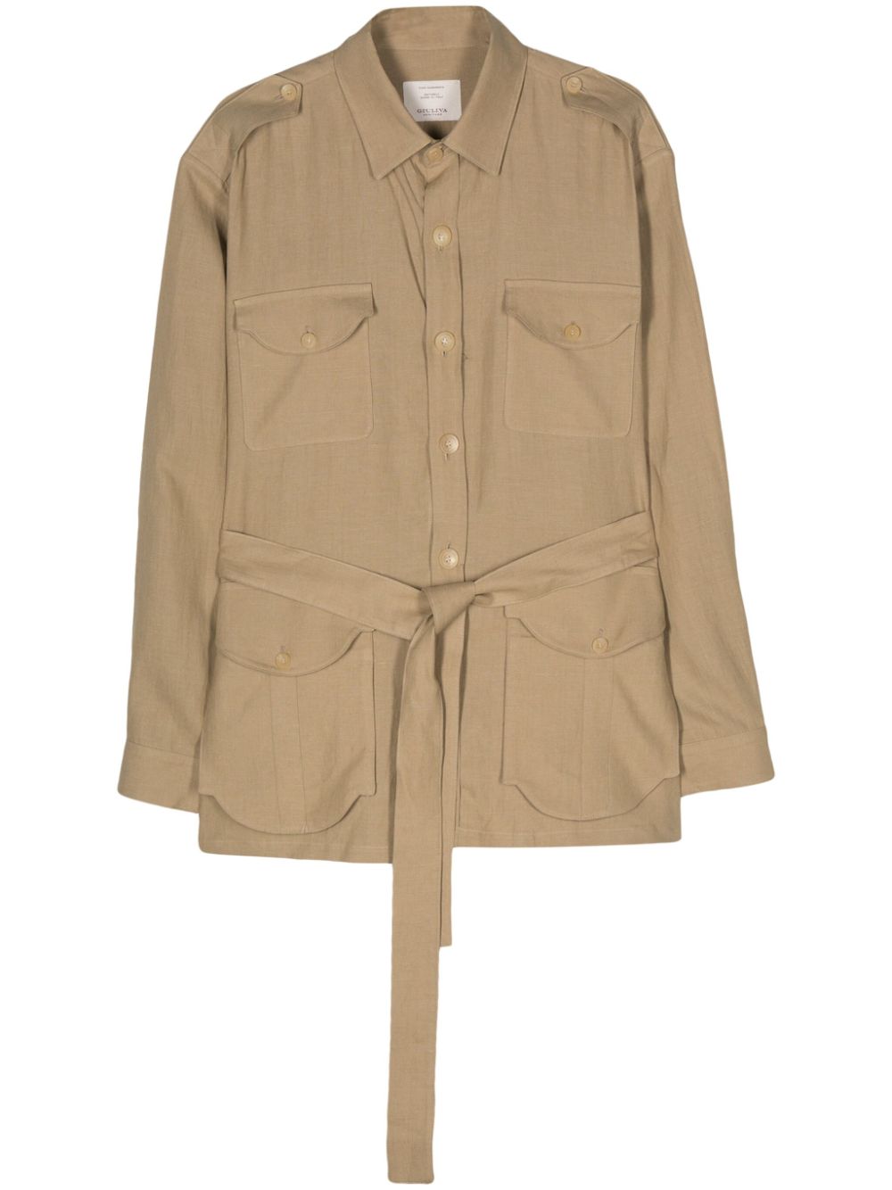 Linen shirt jacket - Neutrals