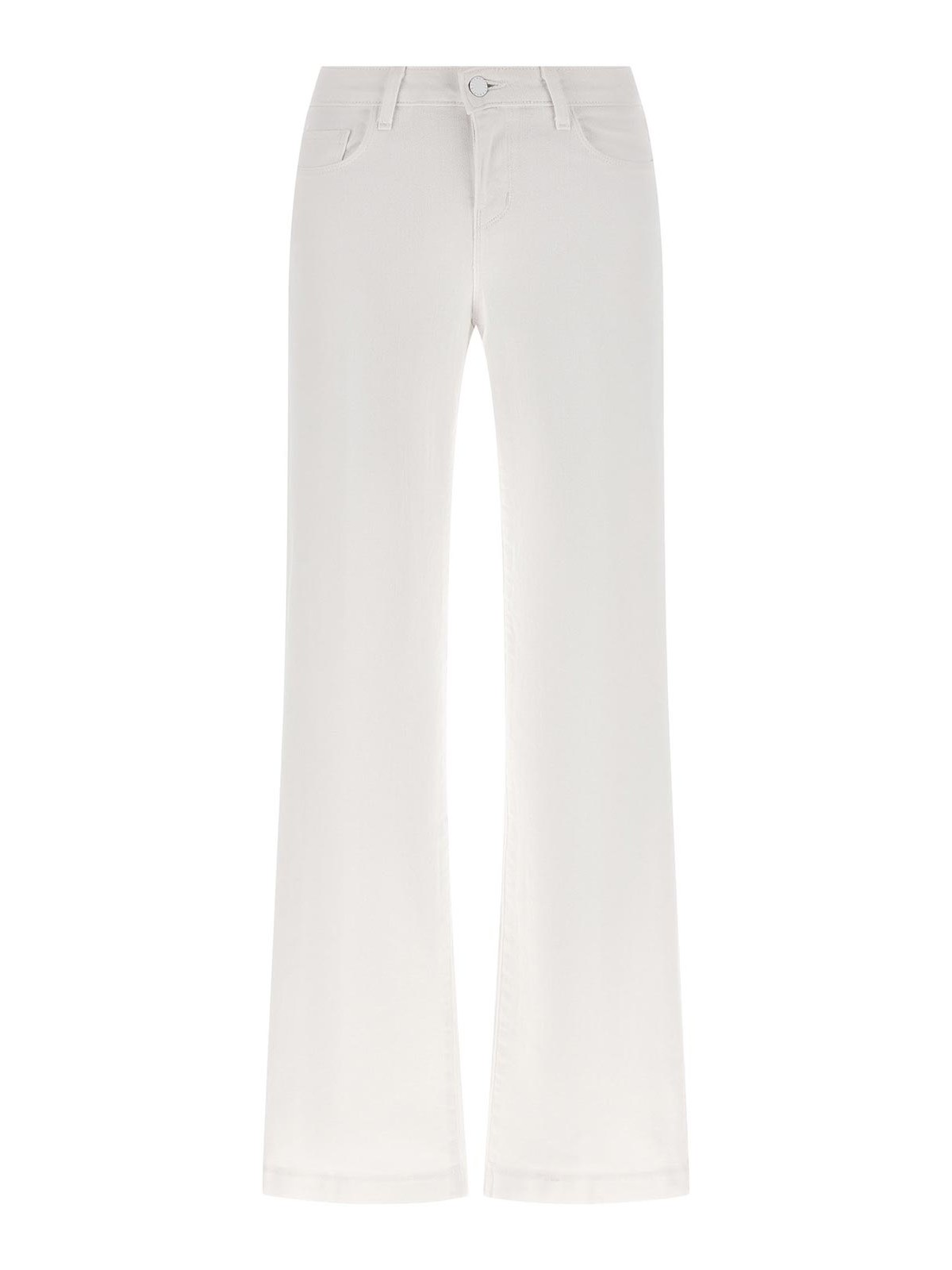 Joanne Low-Rise Wide-Leg Jean In Blanc