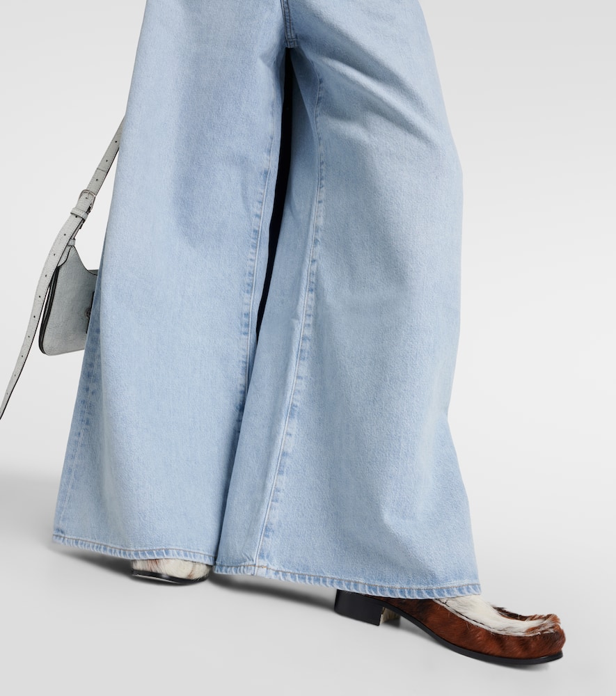 Nolan mid-rise wide-leg jeans