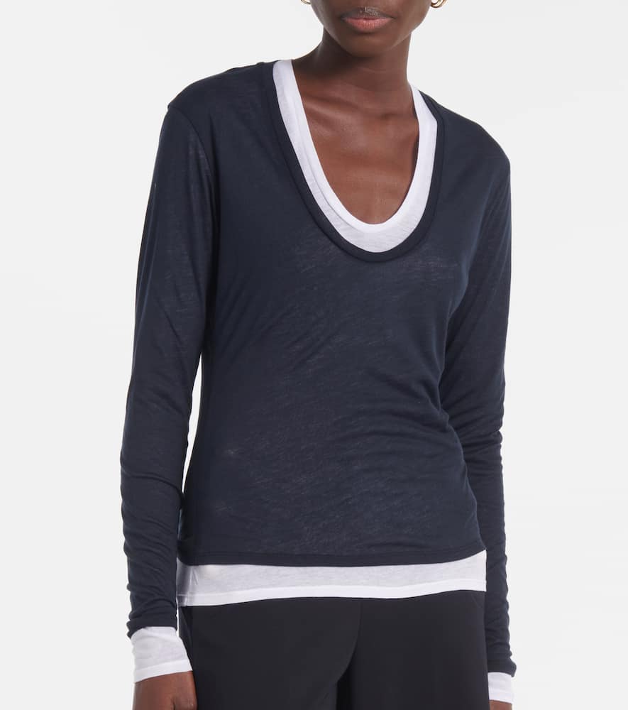 Layer Love layered jersey T-shirt
