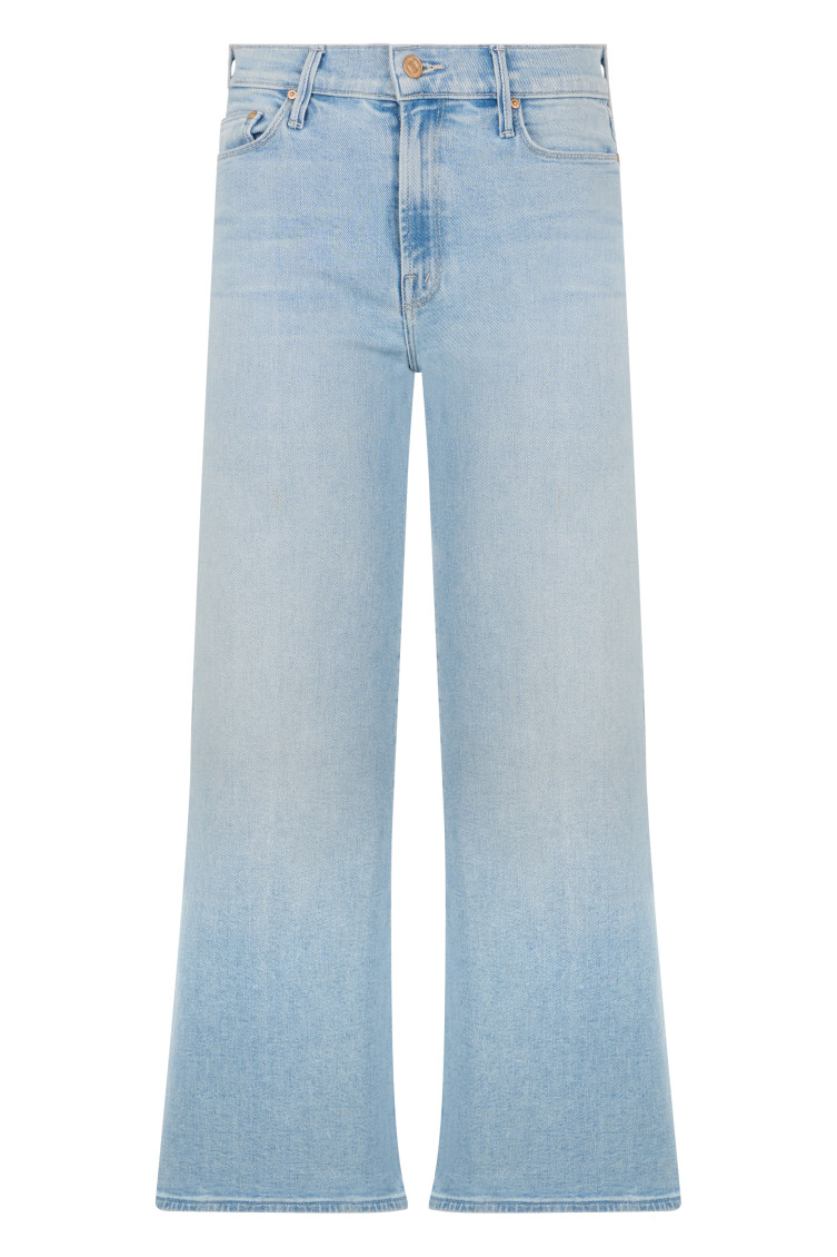 Light Blue Flared High Rise Jeans
