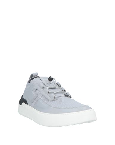 Tod's No_code Man Sneakers Light grey Size 10.5 Textile fibers, Leather