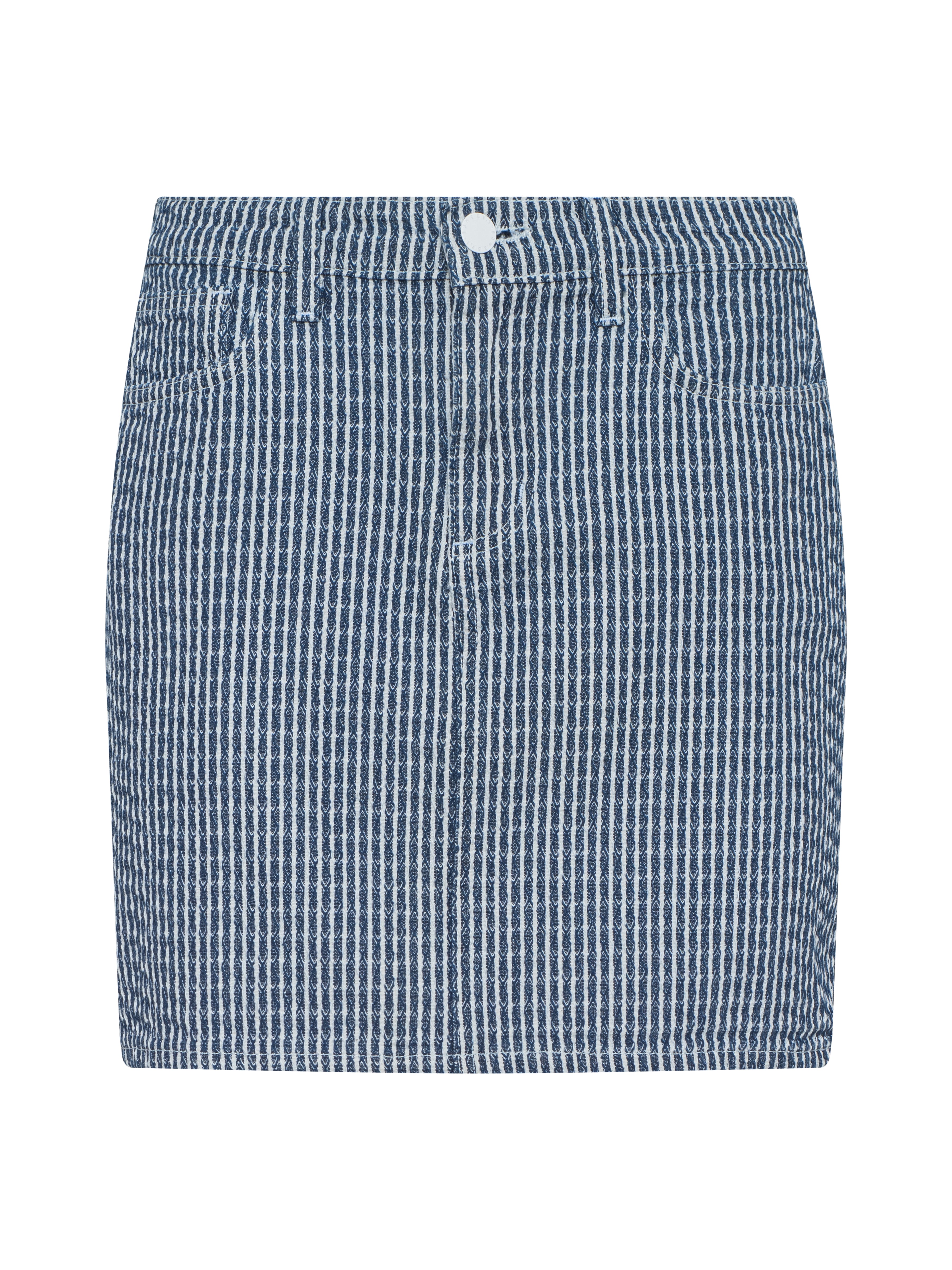 Jolene Mini Skirt In Vista Blue Stripe