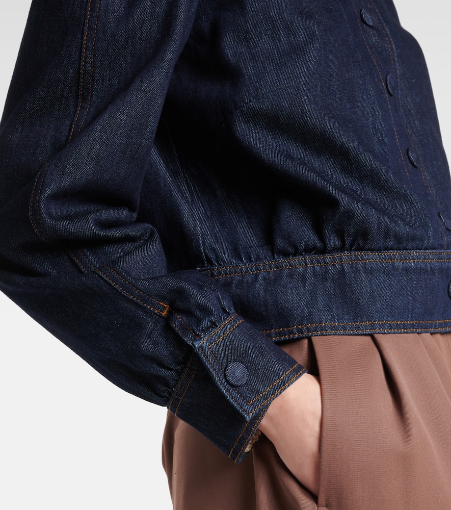 Cropped denim jacket