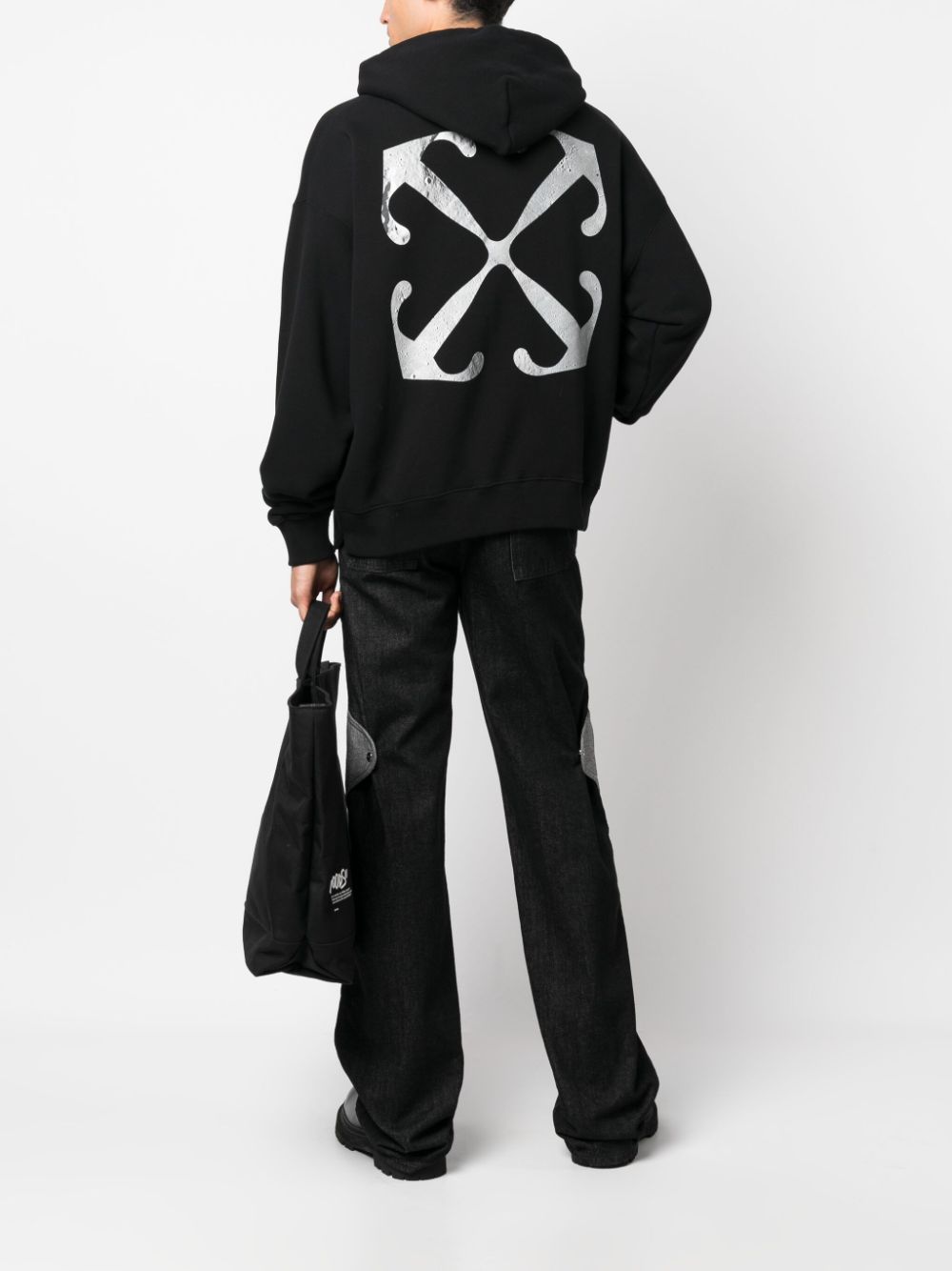 Lunar Arrow Skate Hoodie Black Grey