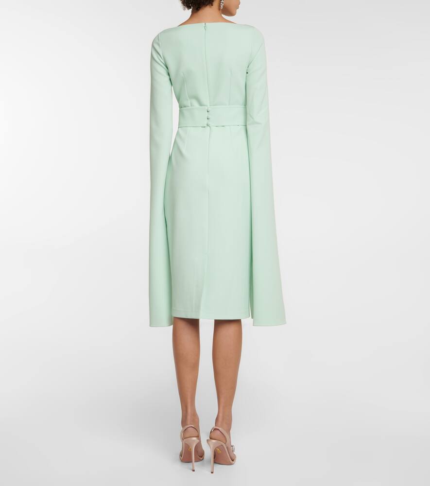 Crêpe midi dress