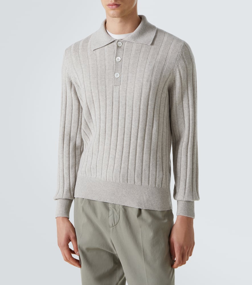 Cashmere polo sweater