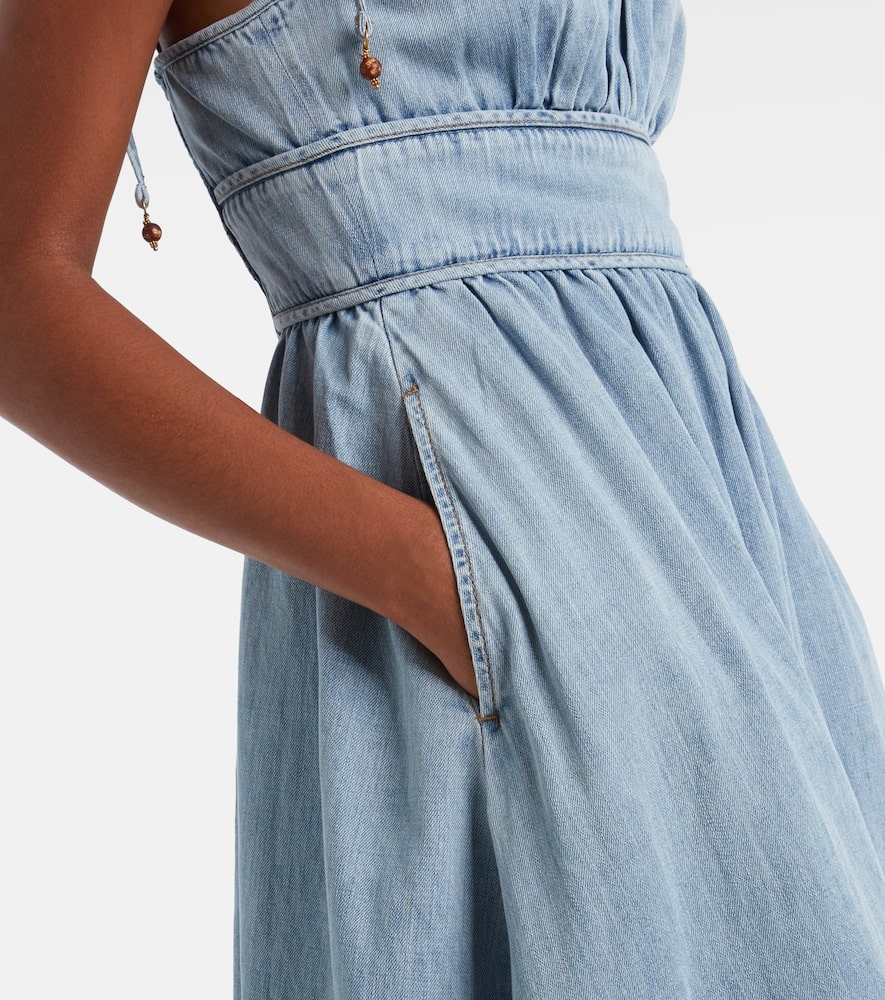 Wanderlust denim midi dress