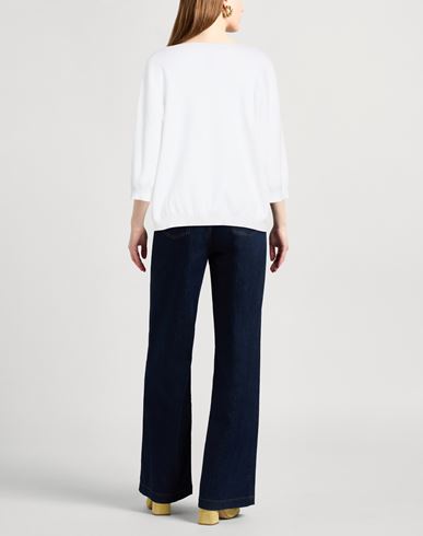 Woman Sweater Off white Size M Cotton