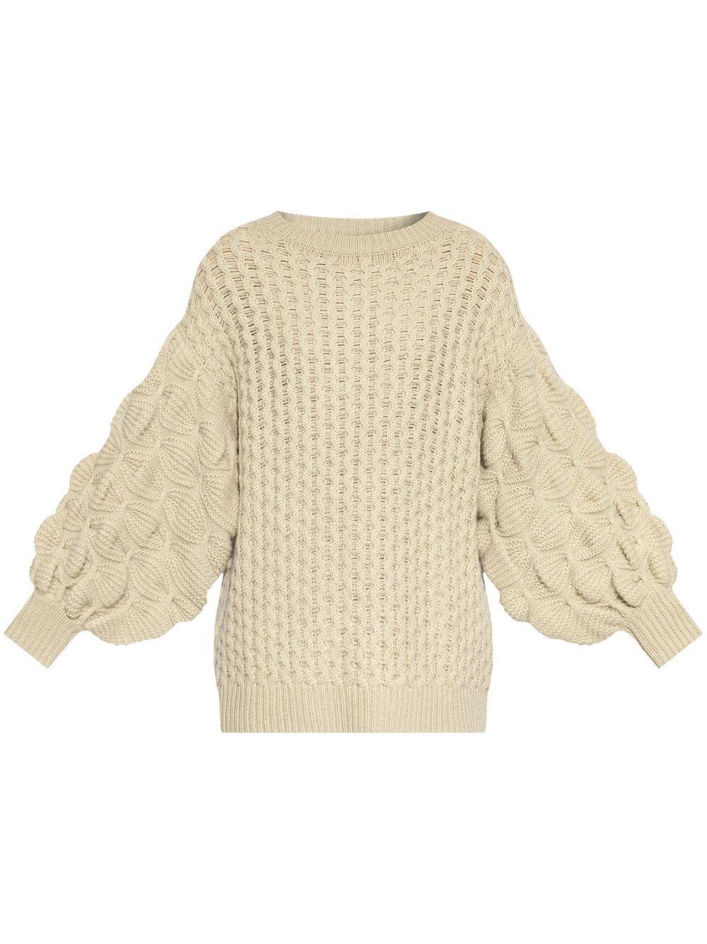 Chunky-knit sweater - Neutrals
