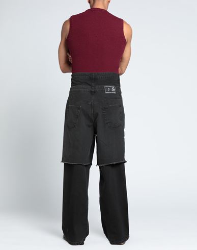 Man Jeans Black Size 34 Cotton