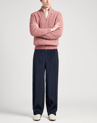 Man Pants Midnight blue Size 38 Cupro, Silk