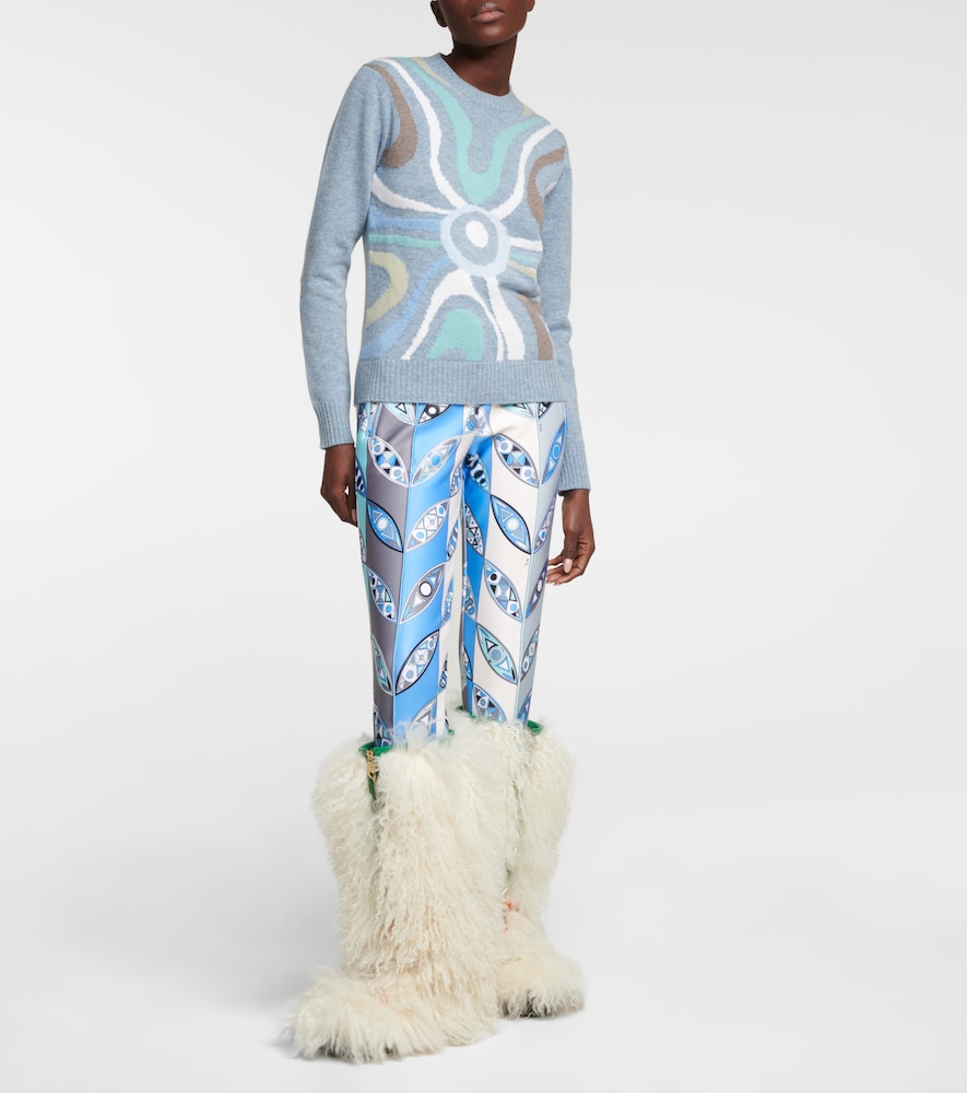 X Fusalp intarsia wool sweater