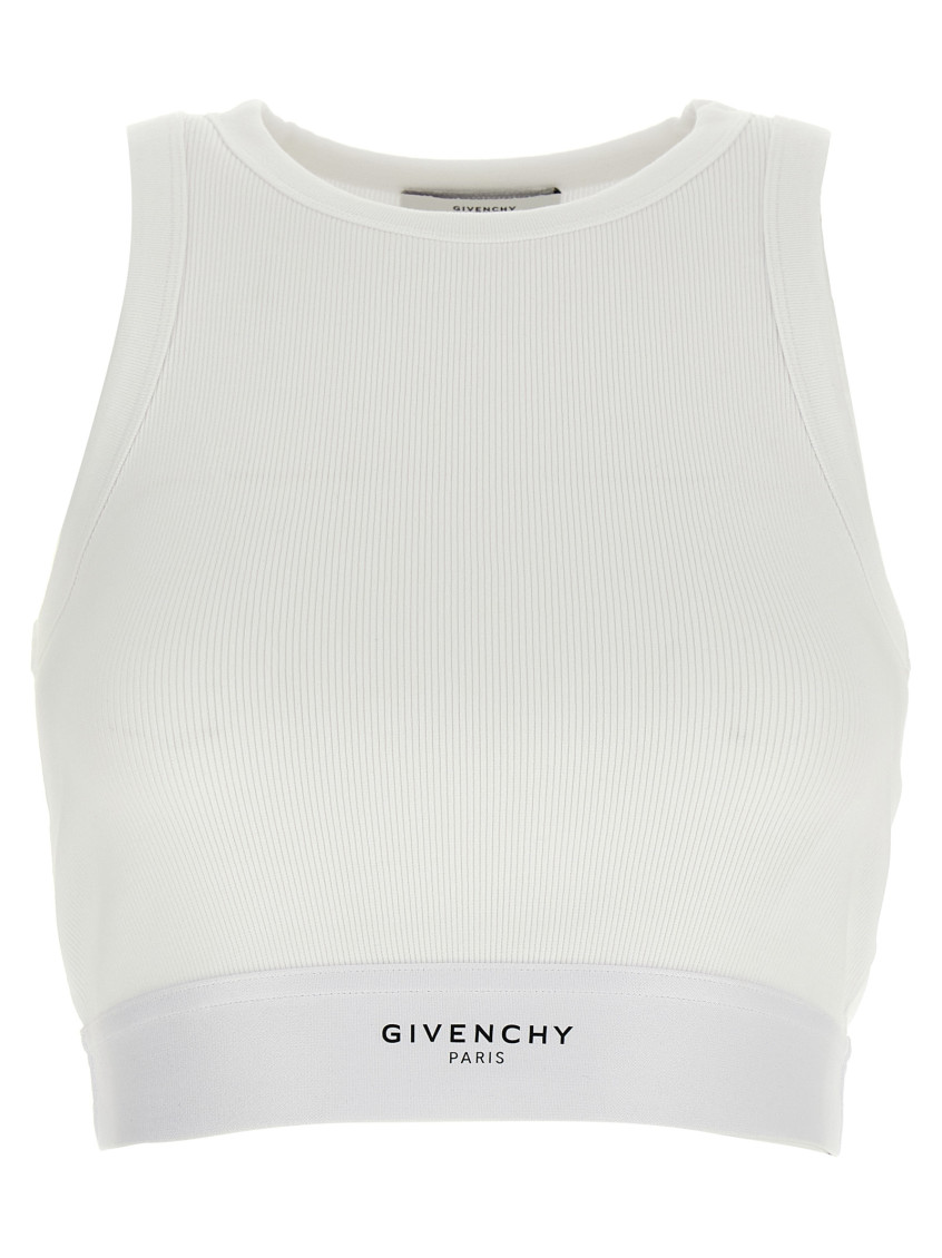 White Stretch Cotton Top
