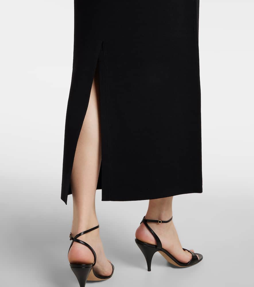 Róhe Knitted one-shoulder midi dress