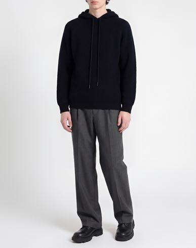 Man Sweater Black Size L Wool, Polyamide