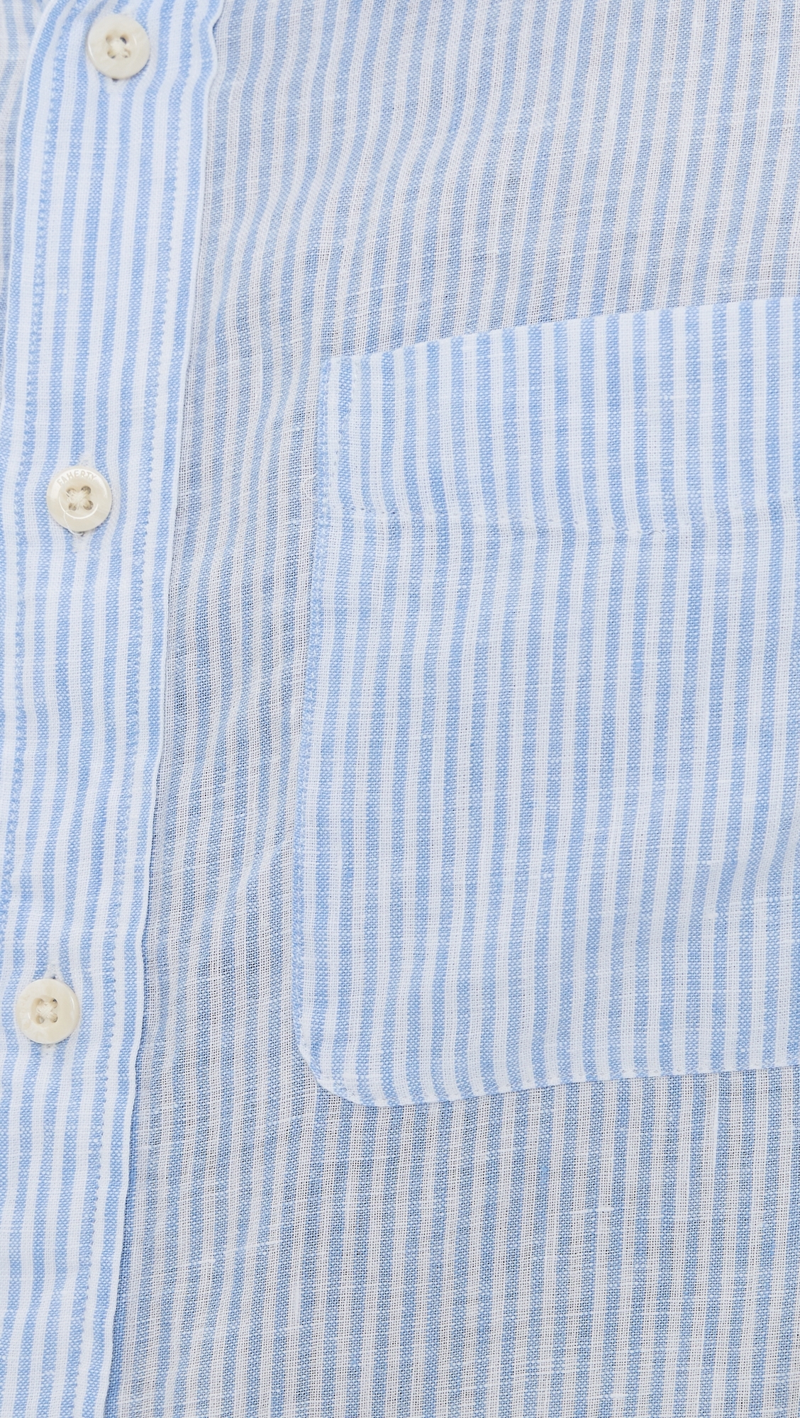 Faherty Linen Laguna Shirt Summer Classic Stripe
