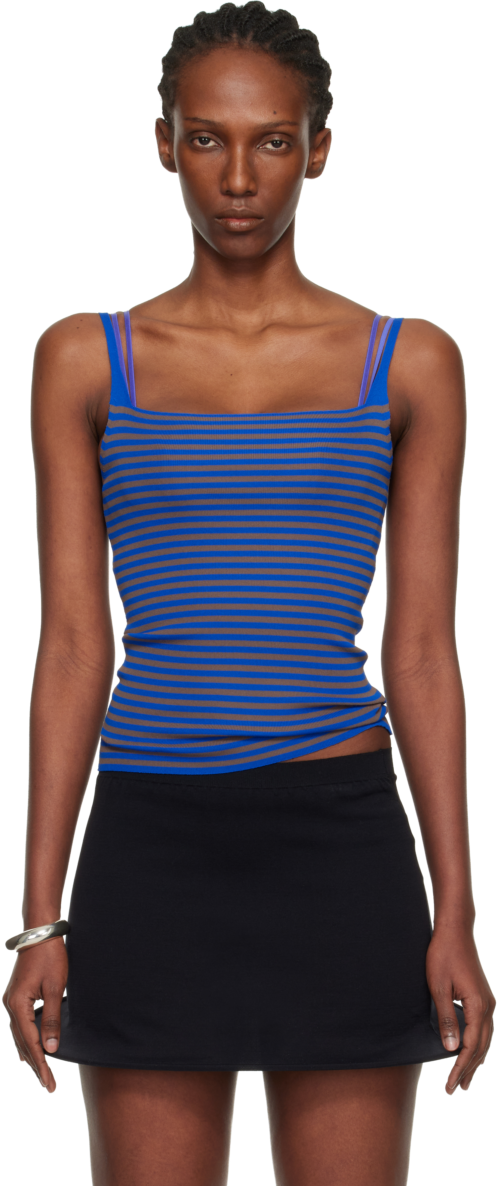 Blue & Brown Camu Tank Top