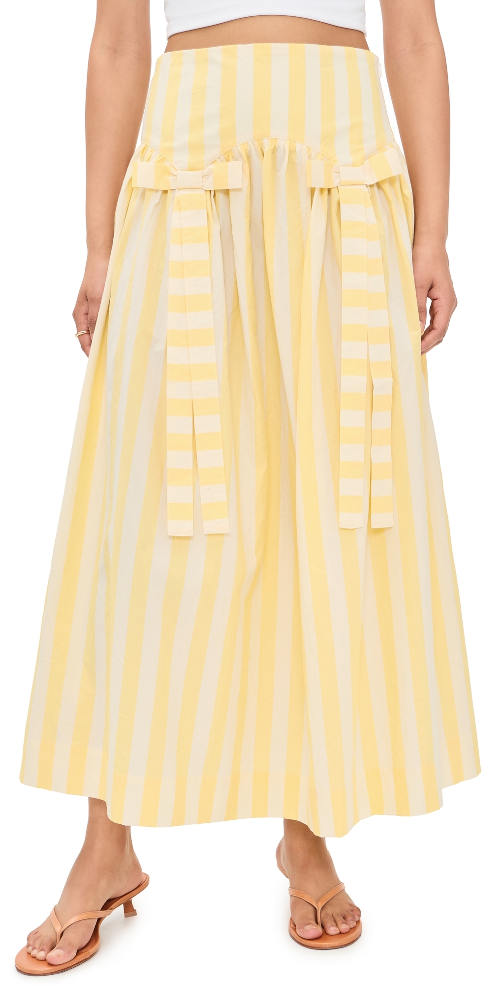 Striped Skirt Mellow Yellow