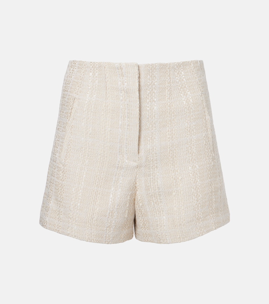 Jazmin cotton-blend tweed shorts