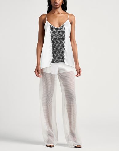 Woman Top White Size 4 Viscose, Polyamide