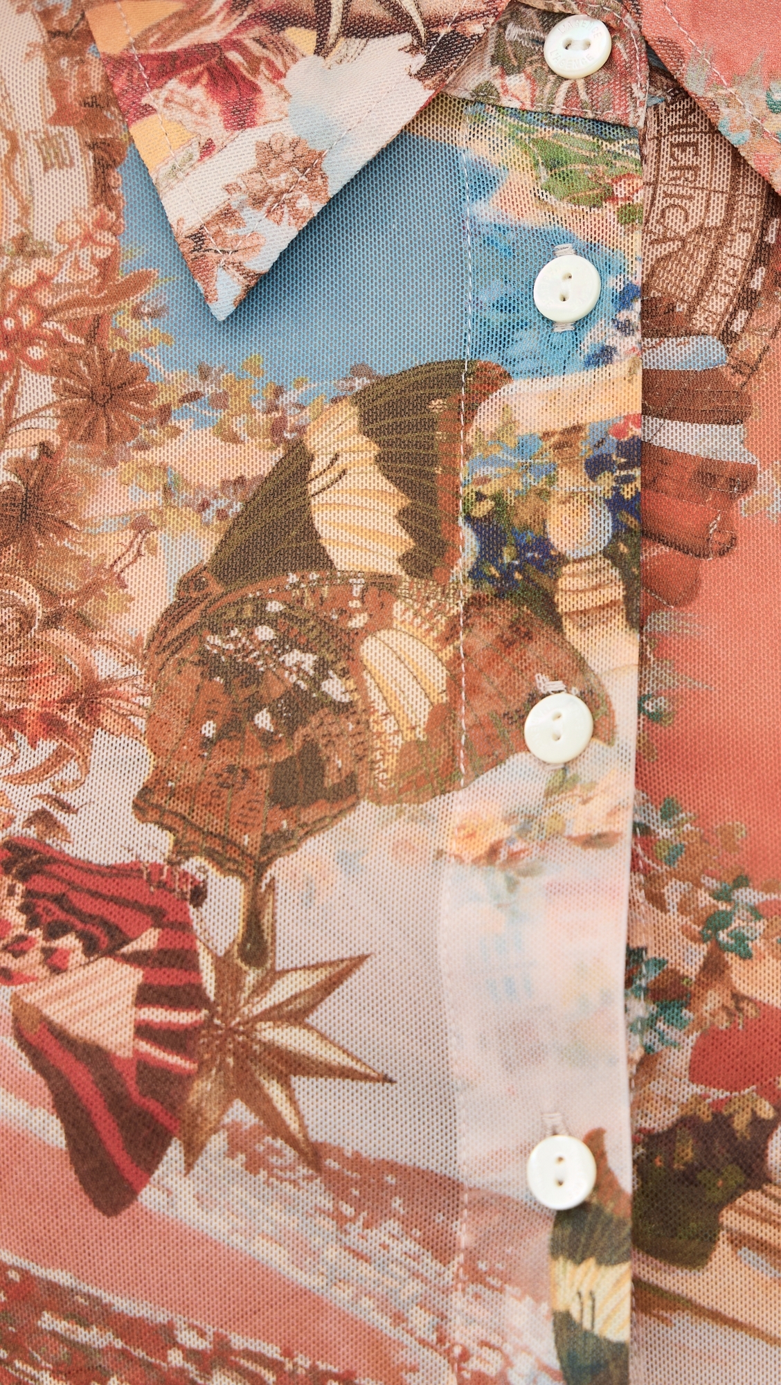 Indiana Fitted Blouse Multi Collage
