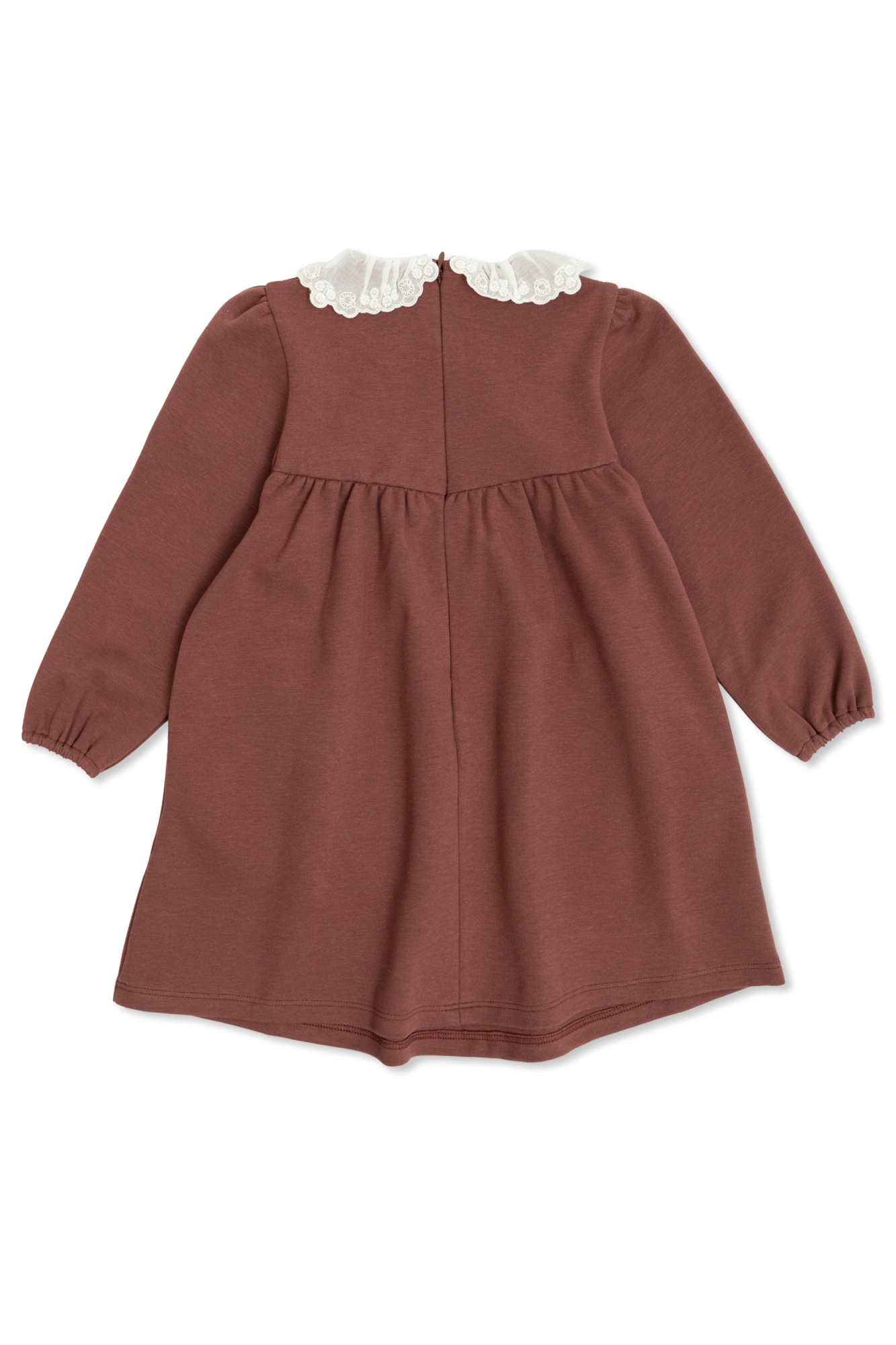 Dress With Collar, Unisex, Brown