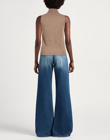Woman Turtleneck Taupe Size ONESIZE Wool, Cashmere